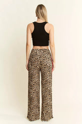 Leopard pants w/Red stripe